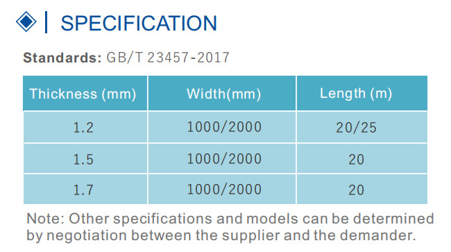 Bondsure® MAC HDPE Màng chống thấm ứng dụng trước Đại phân tử không nhựa đường 1